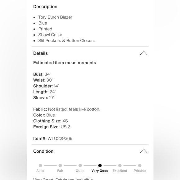 Tory Burch Printed Blazer - Picture 4 of 4